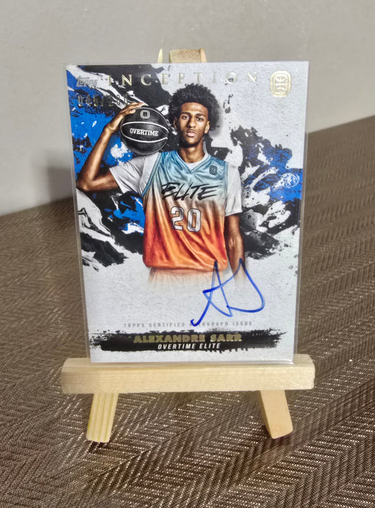 Carte Autographe numérotée 045/200 collection sport Basketball ALEXANDRE SARR Topps