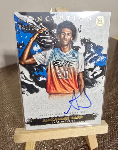 Carte Autographe numérotée 045/200 collection sport Basketball ALEXANDRE SARR Topps