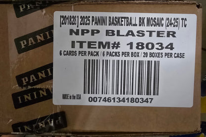 2024-25 Panini Mosaic Cartes Basketball NBA Blaster Box x 20 / CASE