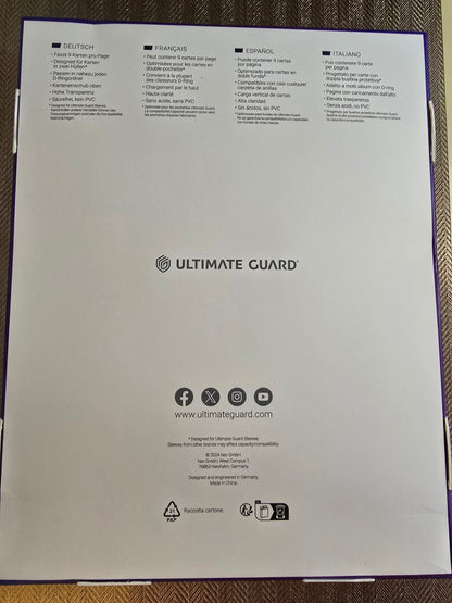 Feuille de classeur - Ultimate Guard - à l'unité ULTIMATE GUARD
