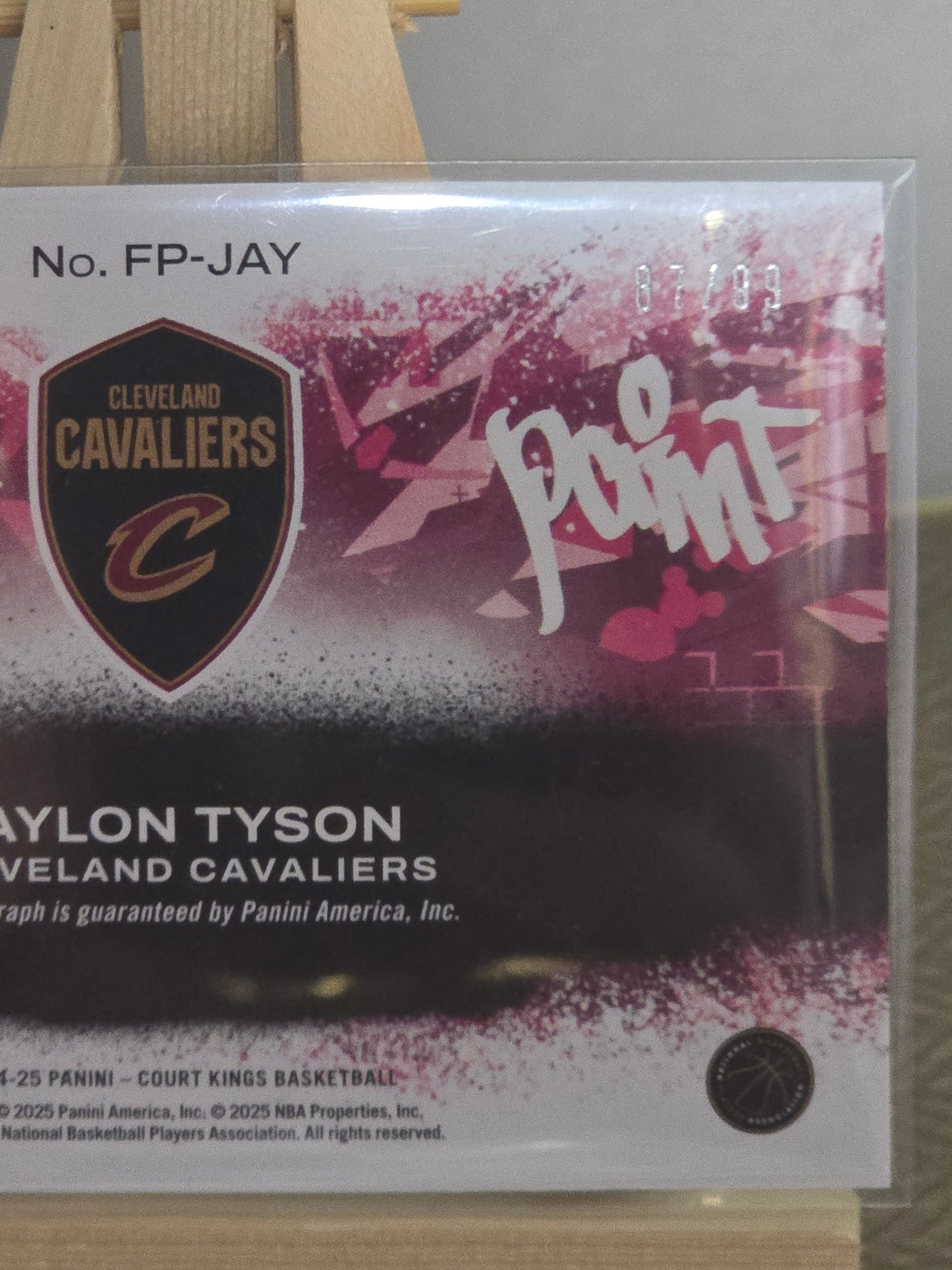 Lot 2 autographes Basketball NBA dont un #/99 - JAYLON TYSON Panini