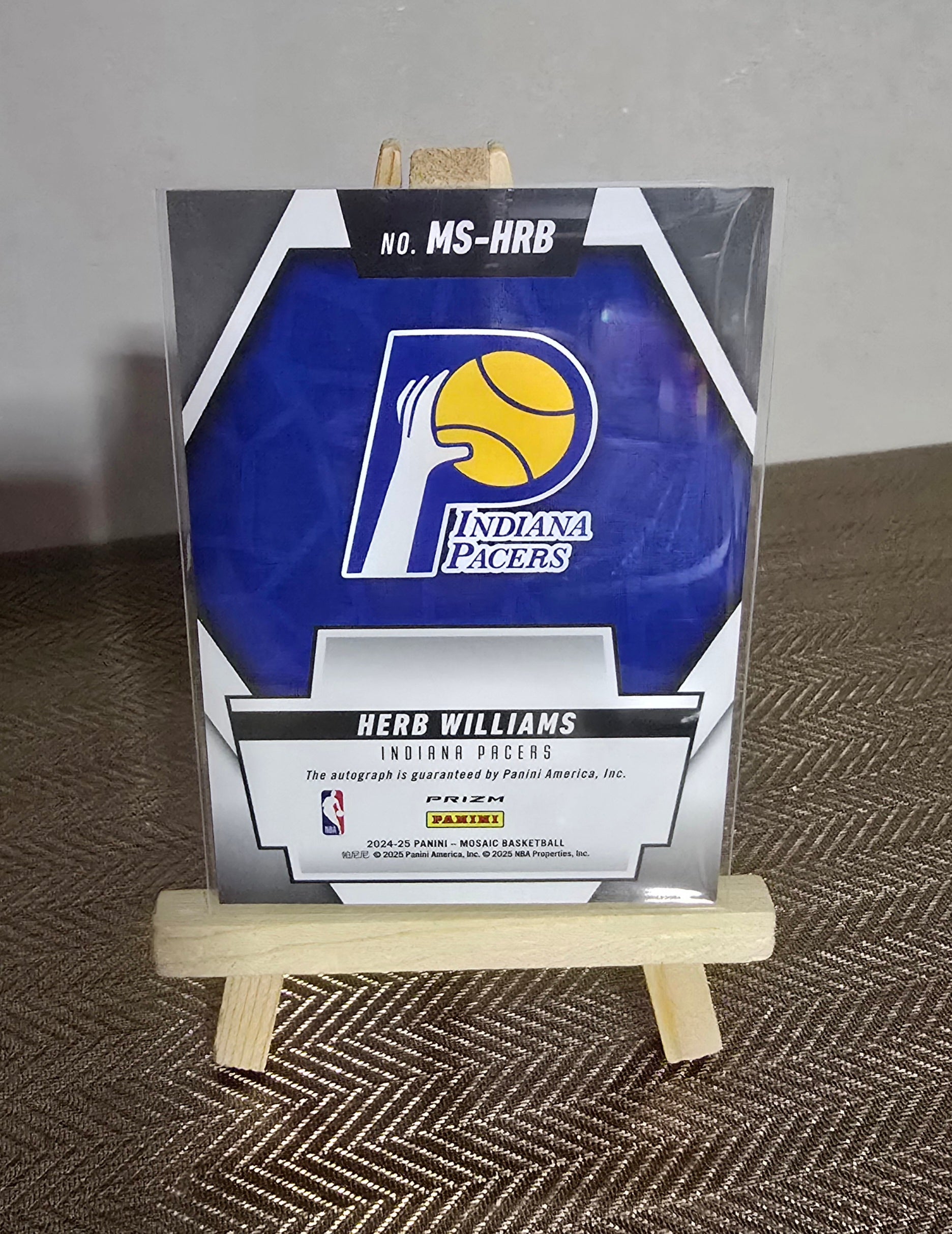 2024-25 Panini Mosaic NBA - HERB WILLIAMS - Carte Autographe Scripts Panini
