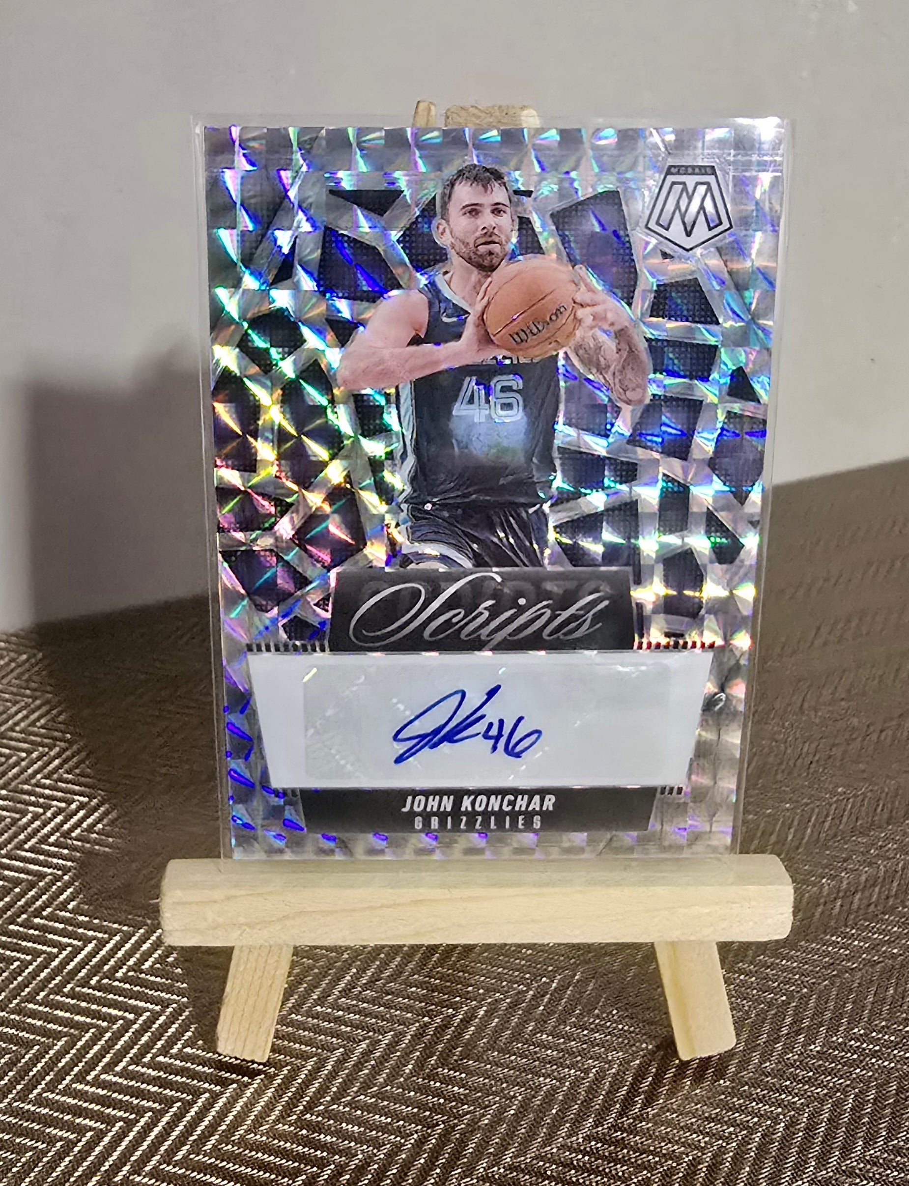 2024-25 Panini Mosaic NBA - JOHN KONCHAR - Carte Autographe Scripts Panini