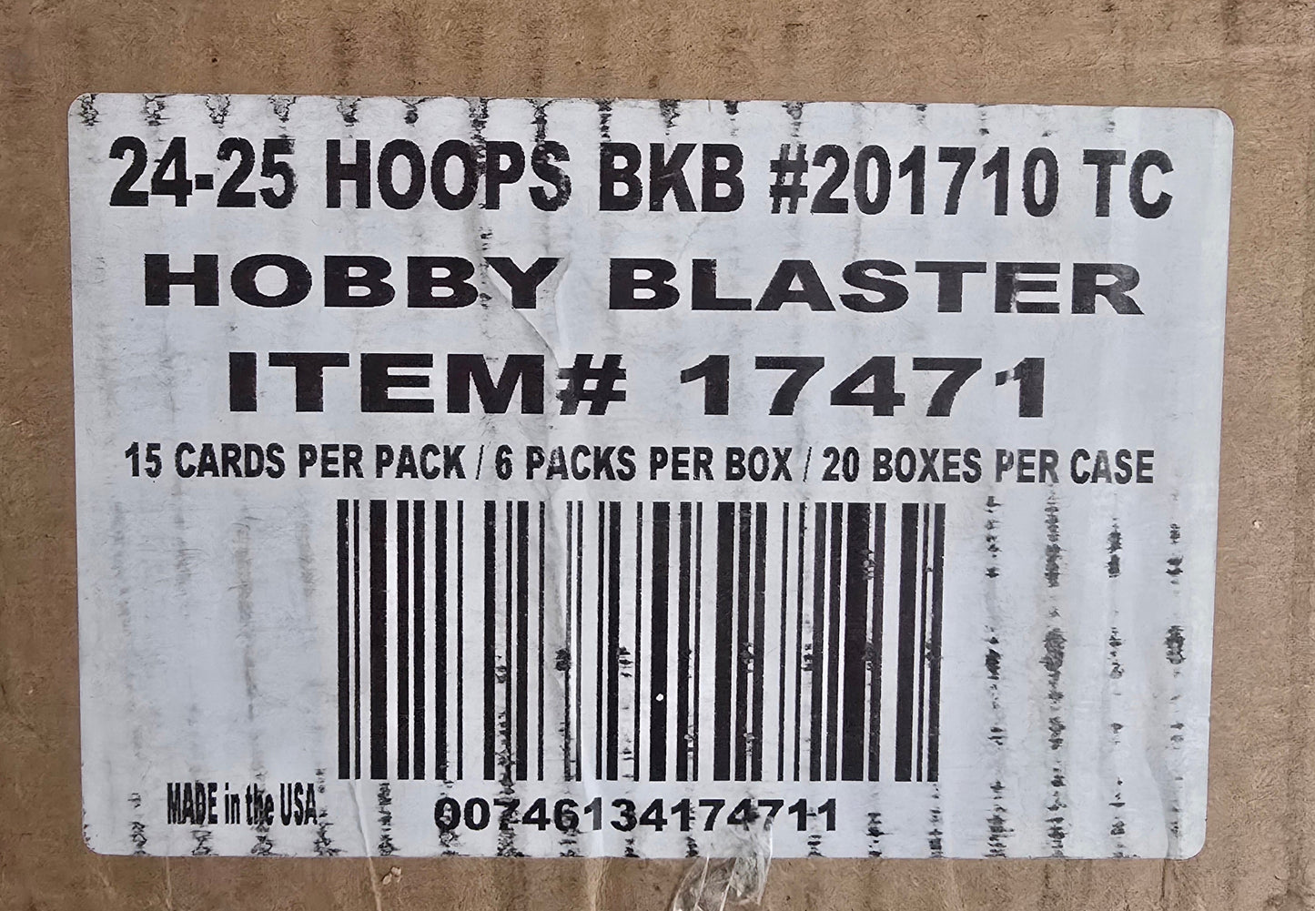 2024-25 Panini Hoops Cartes Basketball NBA Hobby Blaster Box x 20 / Case Panini