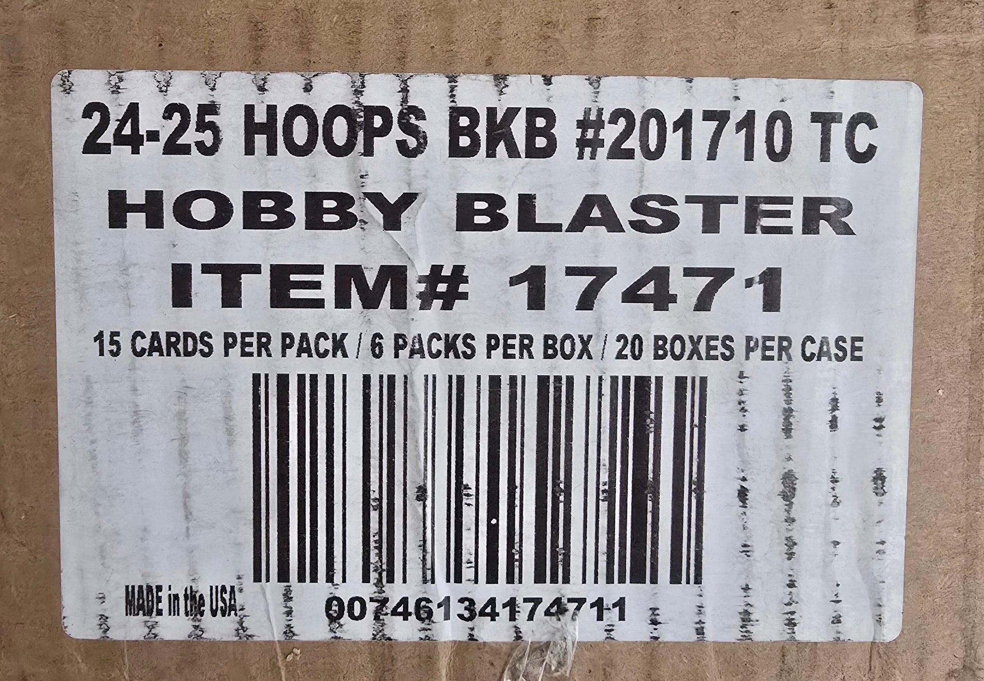 2024-25 Panini Hoops Cartes Basketball NBA Hobby Blaster Box x 20 / Case Panini