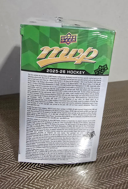 2025-26 Upper Deck MVP  Cartes Hockey NHL Blaster Box Upper Deck