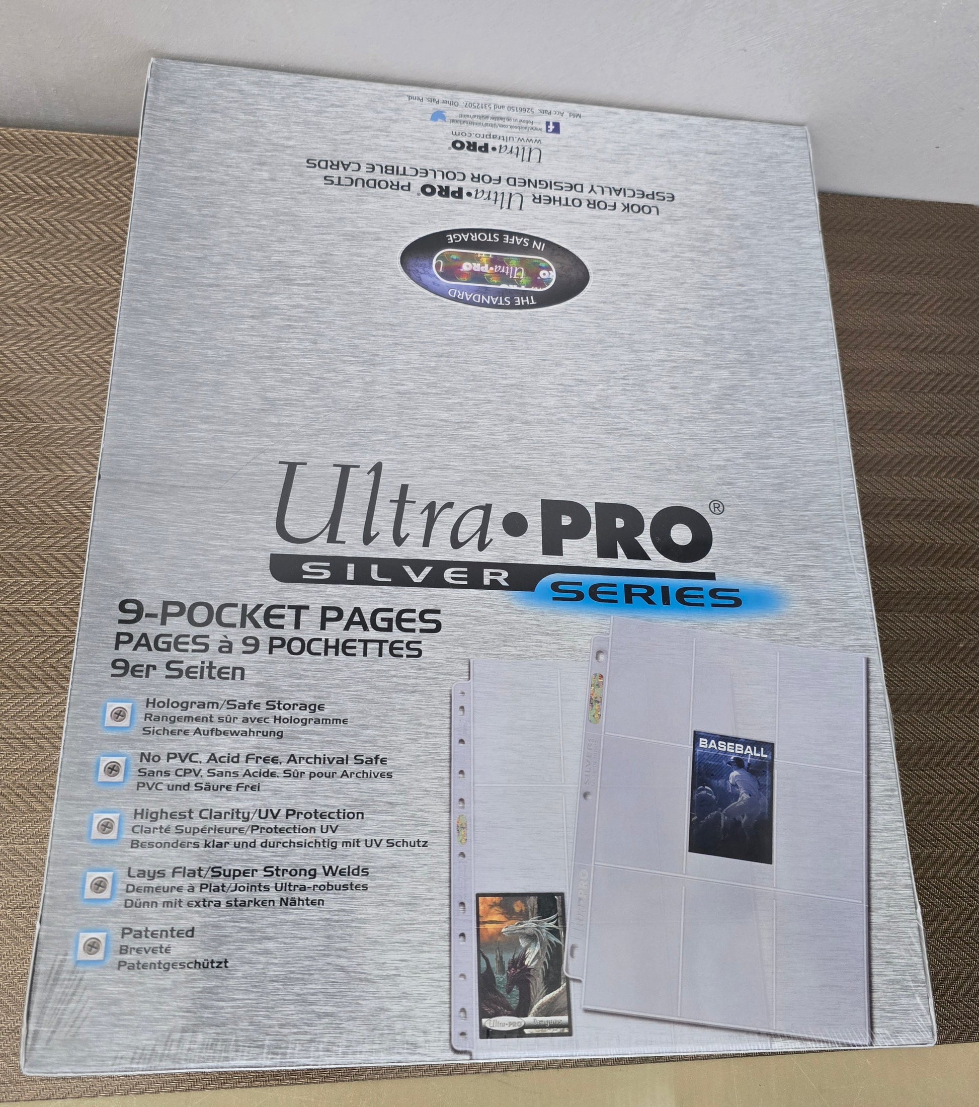 100 Feuilles de classeur Silver - Ultra Pro ULTRA PRO
