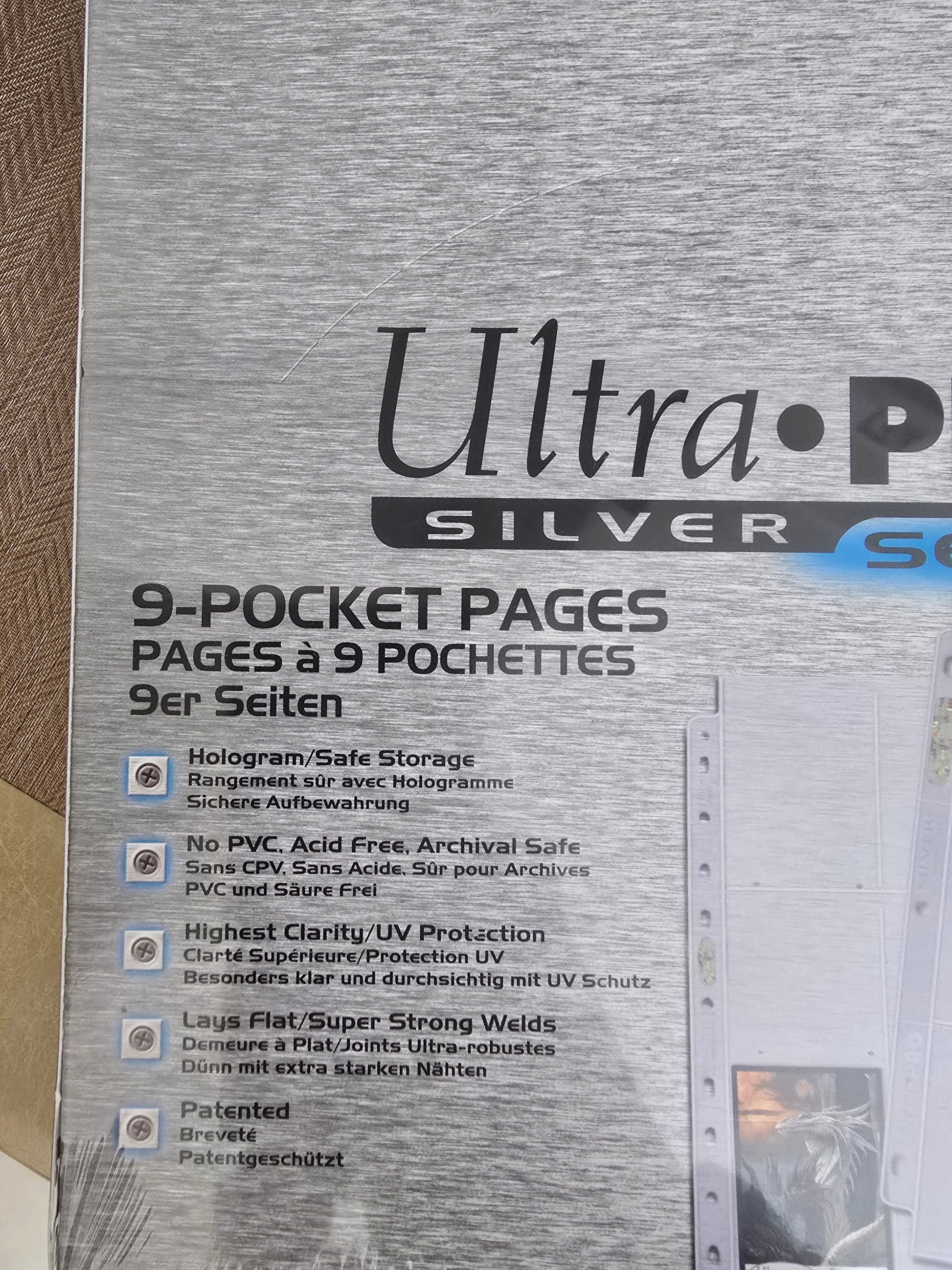 100 Feuilles de classeur Silver - Ultra Pro ULTRA PRO