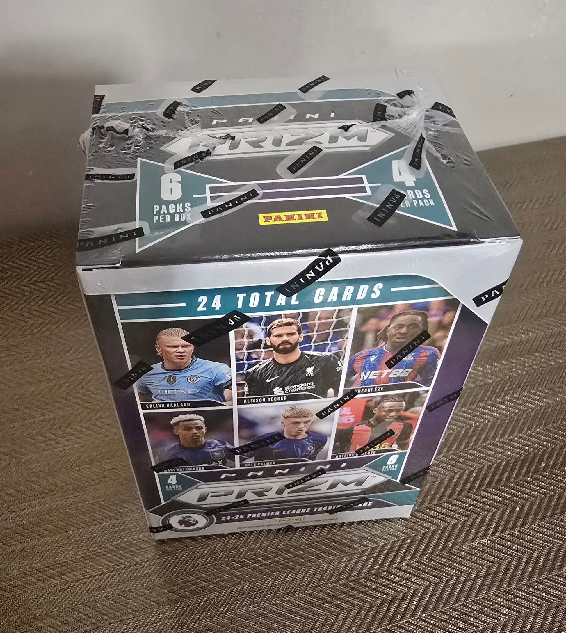 2024-25 Panini Prizm Premier League EPL Cartes Soccer Blaster Box (Pink Mosaïc Prizms) Panini