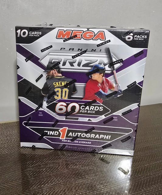 2025 Panini Prizm Cartes Baseball MLB Méga Box (Pink Ice Prizms) Panini