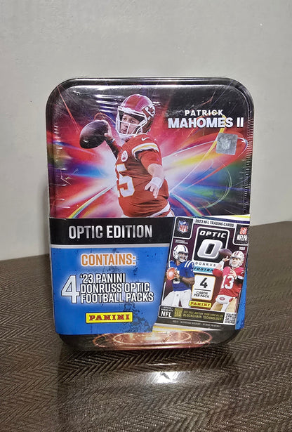 2024 NFL Patrick Mahomes II Champion Cartes Football US Collection Optic Edition MJH Collector Tin MJ HOLDING