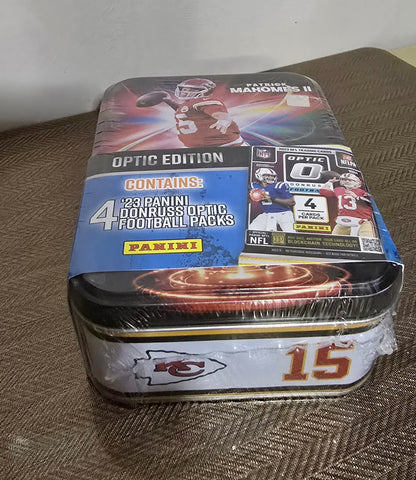2024 NFL Patrick Mahomes II Champion Cartes Football US Collection Optic Edition MJH Collector Tin MJ HOLDING