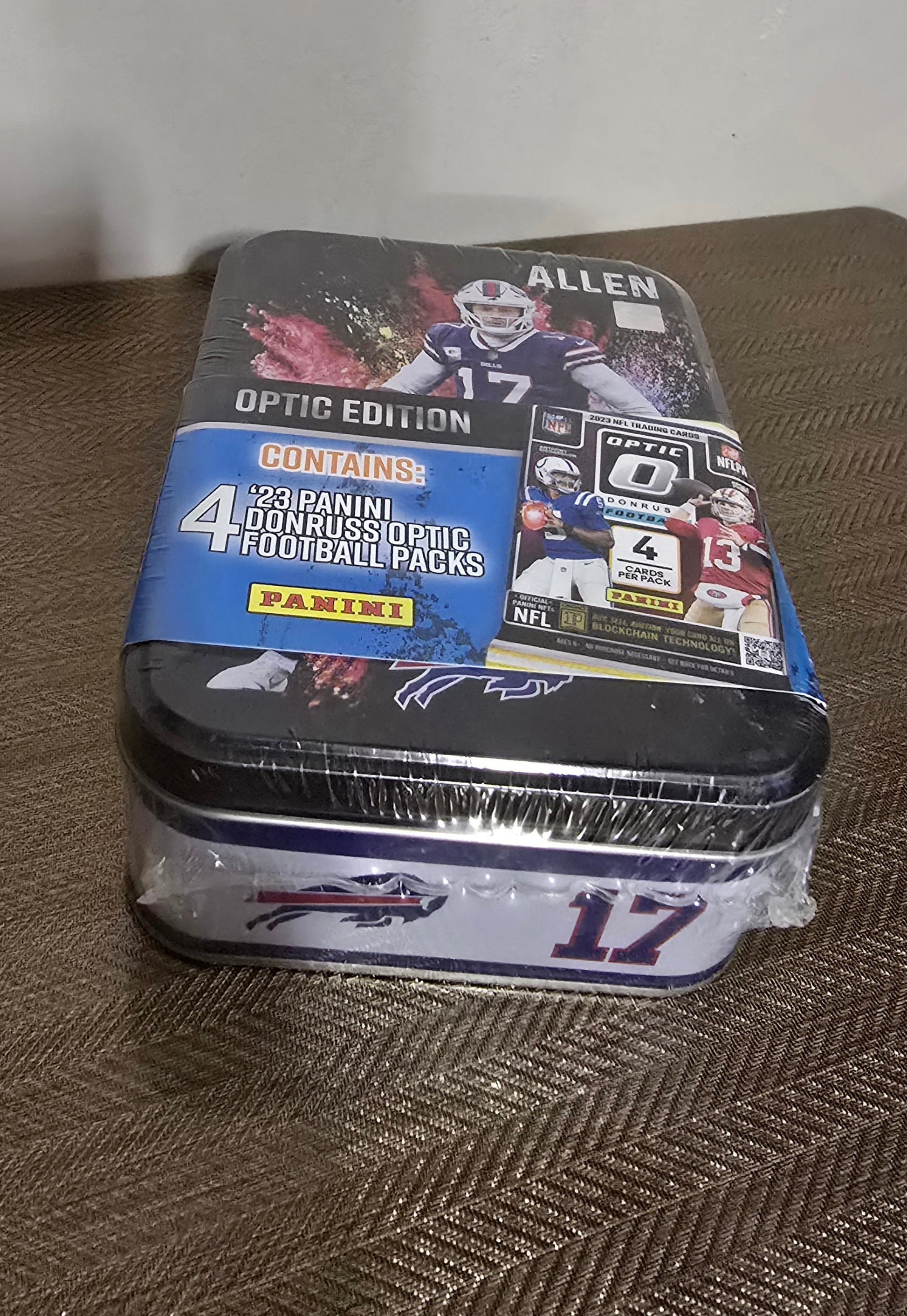 2024 NFL Josh Allen Champion Cartes Football US Collection Optic Edition MJH Collector Tin MJ HOLDING