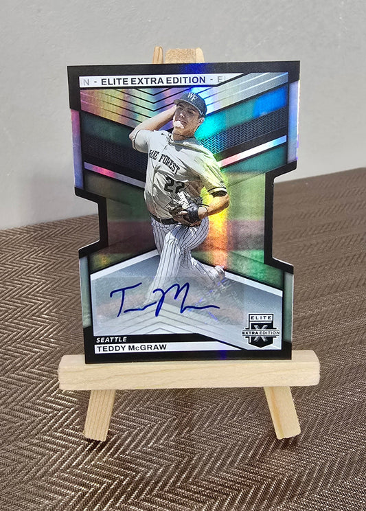 Carte Autographe numérotée #398/399 collection Baseball MLB TEDDY MC GRAW Panini
