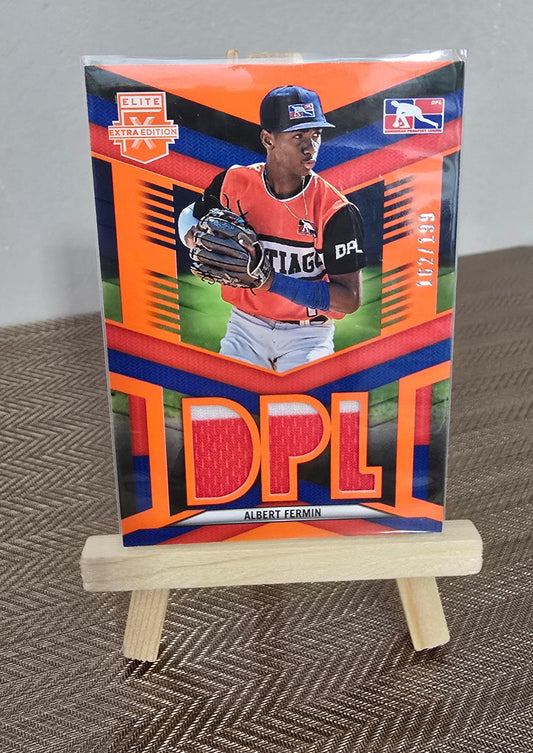 Carte Patch numérotée #162/199 collection Baseball MLB ALBERT FERMIN Panini