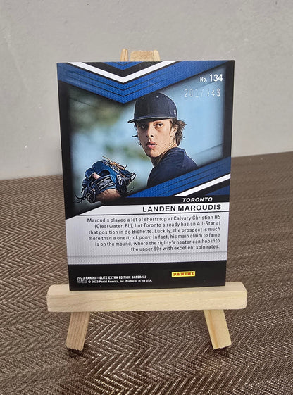 Carte numérotée #201/349 collection Baseball MLB LANDEN MAROUDIS Panini