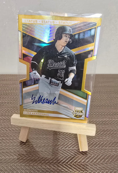 Carte autographe numérotée #08/10 collection Baseball MLB LUKE KEASCHALL Panini