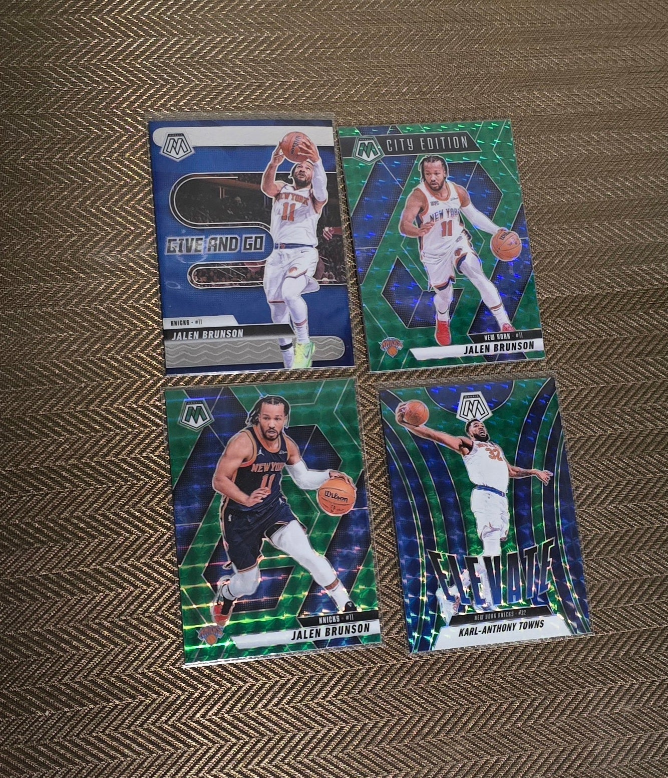 Lot 4 Cartes collection sport Basketball NBA Equipe KNICKS Panini