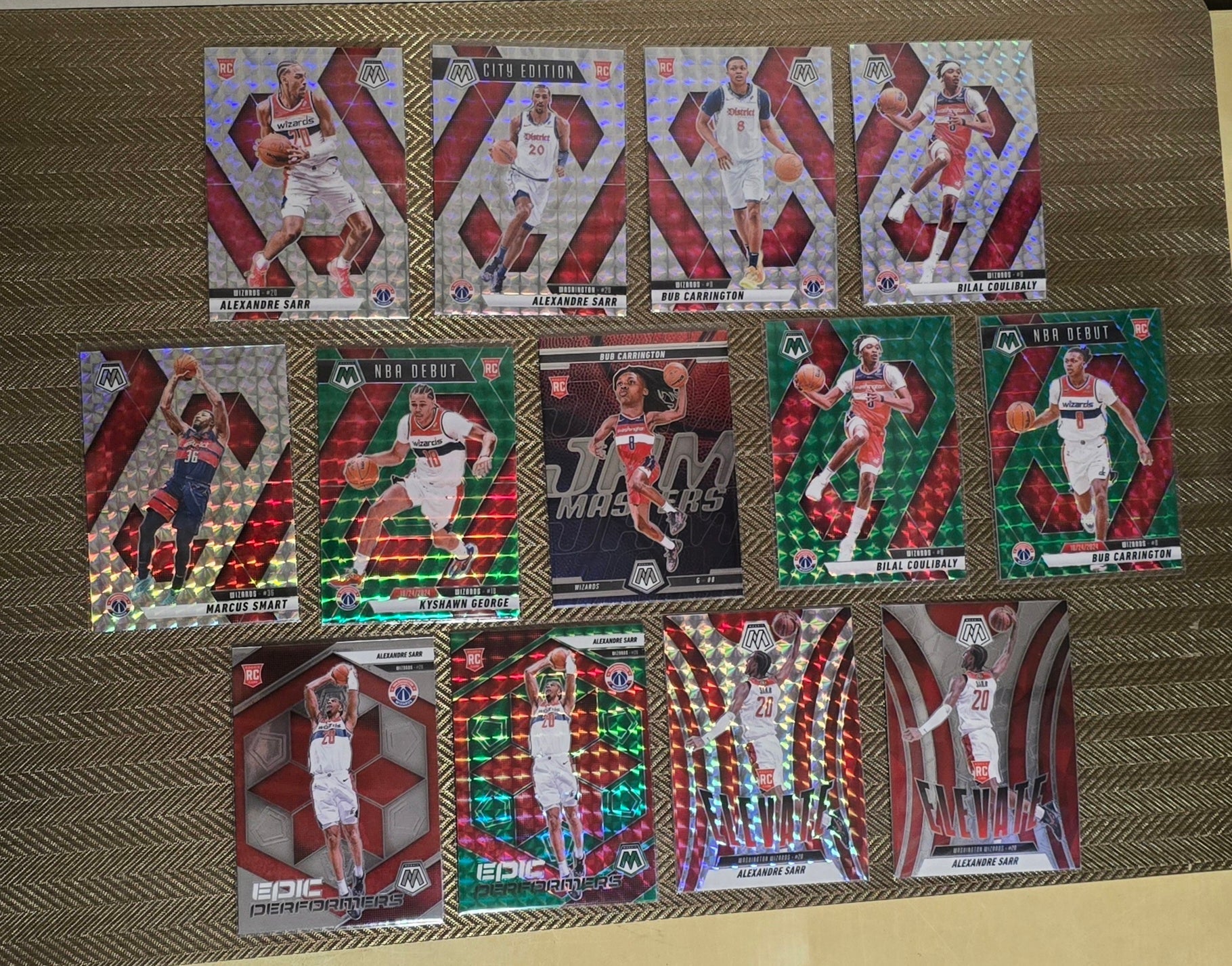 Lot 13 Cartes collection sport Basketball NBA Equipe WIZARDS Panini