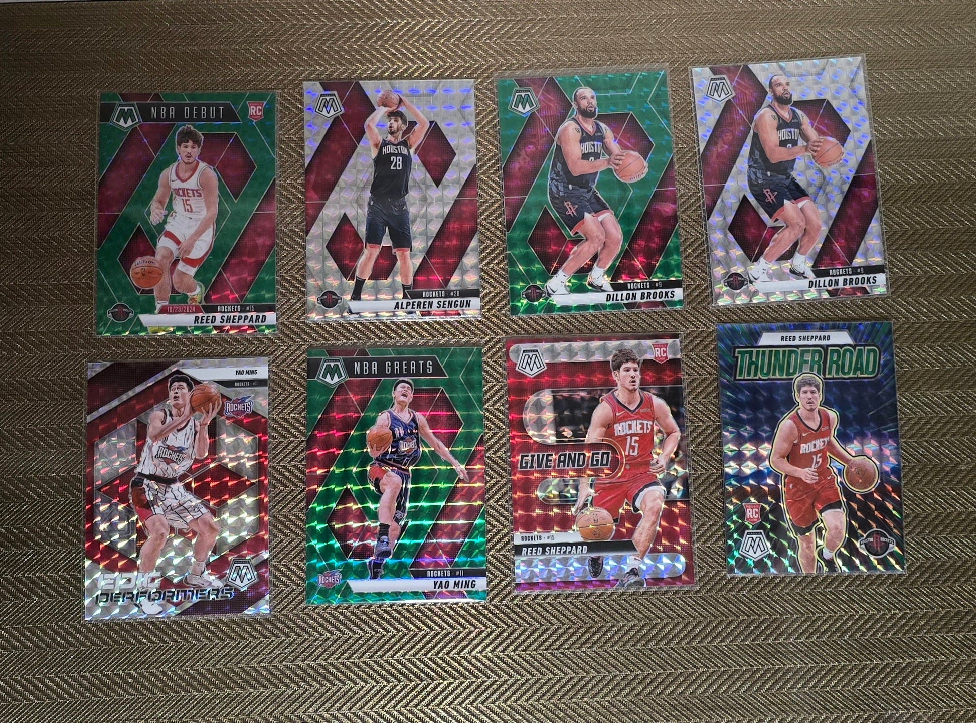 Lot 8 Cartes collection sport Basketball NBA Equipe ROCKETS Panini