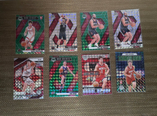 Lot 8 Cartes collection sport Basketball NBA Equipe ROCKETS Panini