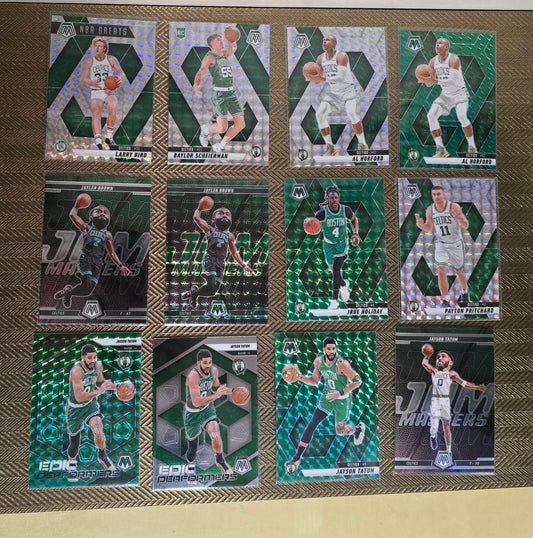 Lot 12 Cartes collection sport Basketball NBA Equipe BOSTON CELTICS Panini