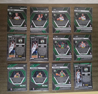 Lot 12 Cartes collection sport Basketball NBA Equipe BOSTON CELTICS Panini