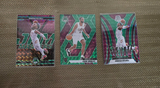 Lot 3 Cartes collection sport Basketball NBA Equipe CLEVELAND CAVALIERS Panini