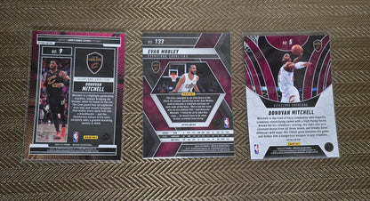 Lot 3 Cartes collection sport Basketball NBA Equipe CLEVELAND CAVALIERS Panini