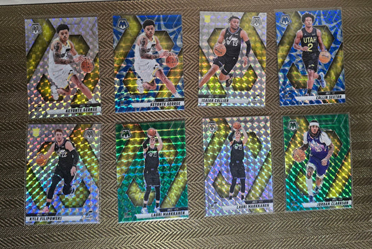 Lot 8 Cartes collection sport Basketball NBA Equipe JAZZ Panini