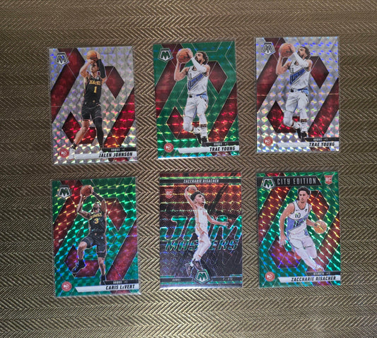 Lot 6 Cartes collection sport Basketball NBA Equipe HAWKS Panini