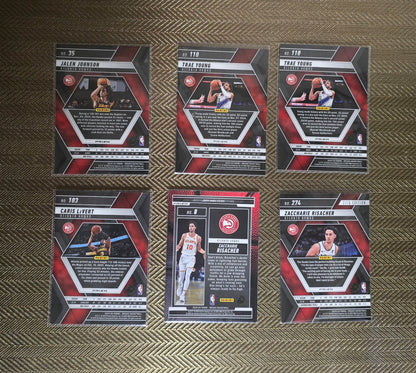 Lot 6 Cartes collection sport Basketball NBA Equipe HAWKS Panini