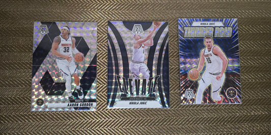 Lot 3 Cartes collection sport Basketball NBA Equipe NUGGETS Panini