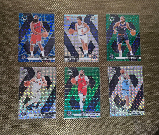 Lot 6 Cartes collection sport Basketball NBA Equipe CLIPPERS Panini