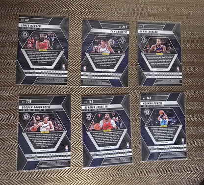 Lot 6 Cartes collection sport Basketball NBA Equipe CLIPPERS Panini