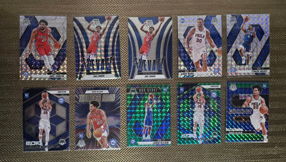 Lot 10 Cartes collection sport Basketball NBA Equipe PHILADELPHIA 76ERS Panini