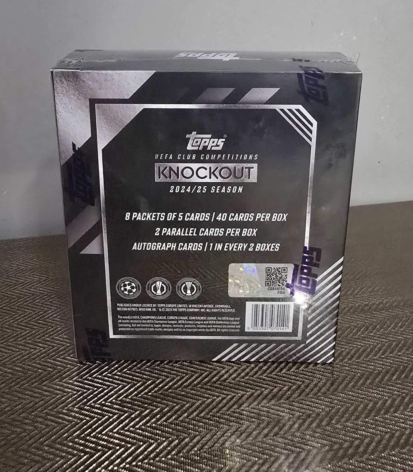 2024-25 Topps Knockout UEFA Club Competitions Cartes Soccer Hobby Box Panini