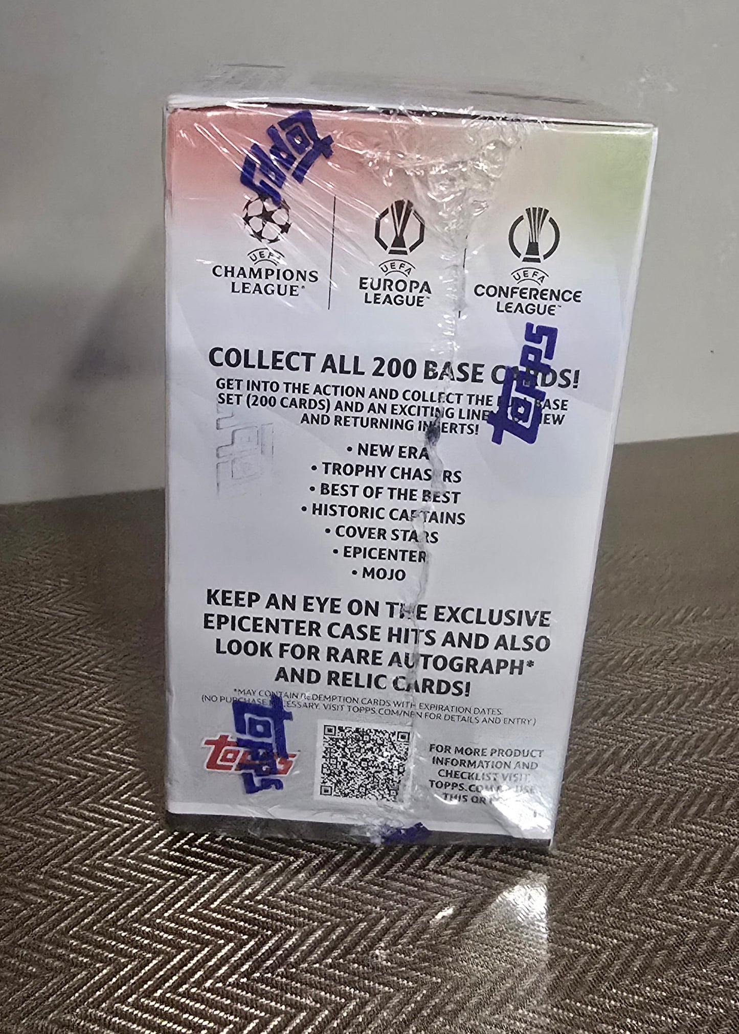 2024-25 Topps UEFA Club Competitions Cartes Foot Soccer Blaster Box Panini