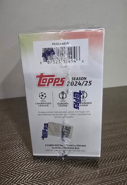 2024-25 Topps UEFA Club Competitions Cartes Foot Soccer Blaster Box Panini