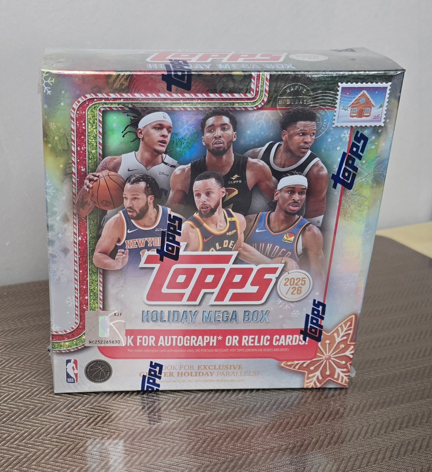 2025-26 Topps  Holiday Cartes Basketball NBA Méga Box