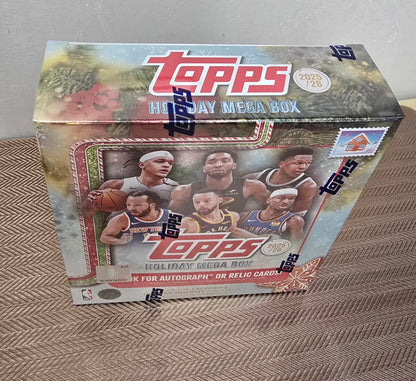 2025-26 Topps  Holiday Cartes Basketball NBA Méga Box