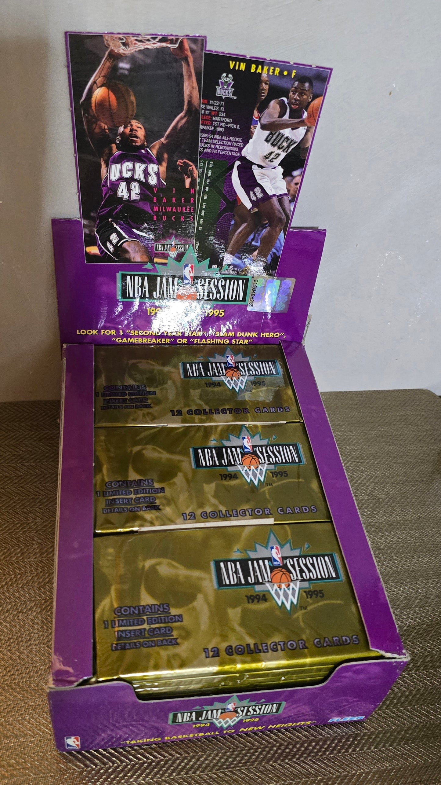 1994-95 Fleer Jam Session Cartes Basketball NBA Hobby Pack
