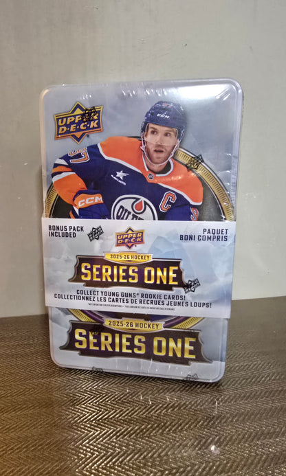 2025-26 Upper Deck Series 1 Cartes Hockey NHL Tin Box