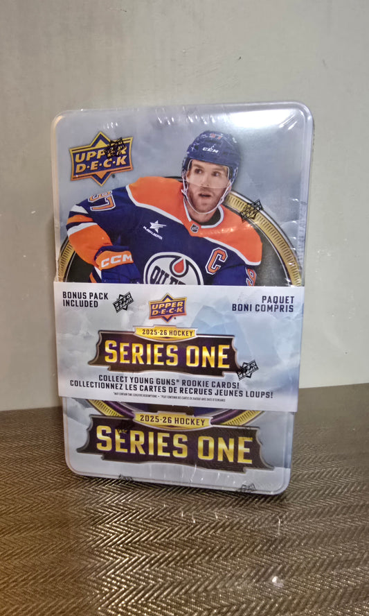 2025-26 Upper Deck Series 1 Cartes Hockey NHL Tin Box
