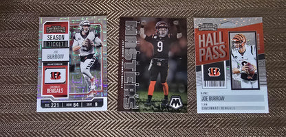 Lot 3 Cartes Football US NFL JOE BURROW