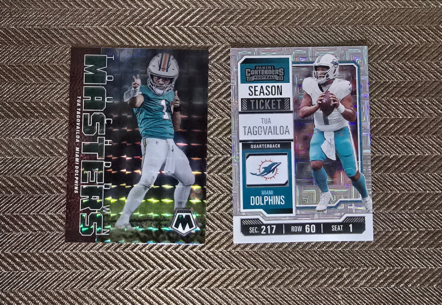 Lot 2 Cartes Football US NFL TUA TAGOVAILOA