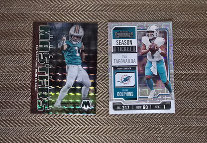 Lot 2 Cartes Football US NFL TUA TAGOVAILOA