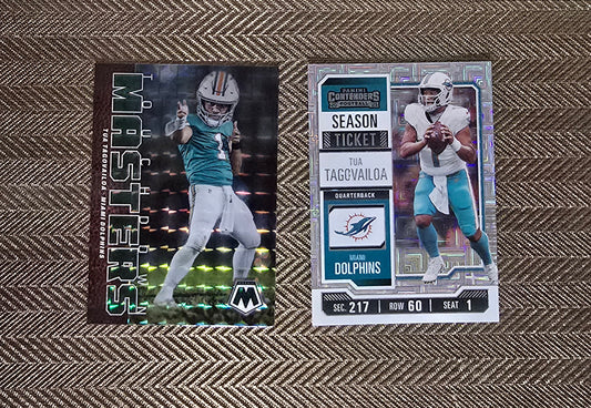 Lot 2 Cartes Football US NFL TUA TAGOVAILOA