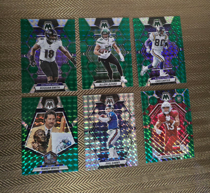 Lot 6 Panini Mosaic Cartes Football US NFL Divers