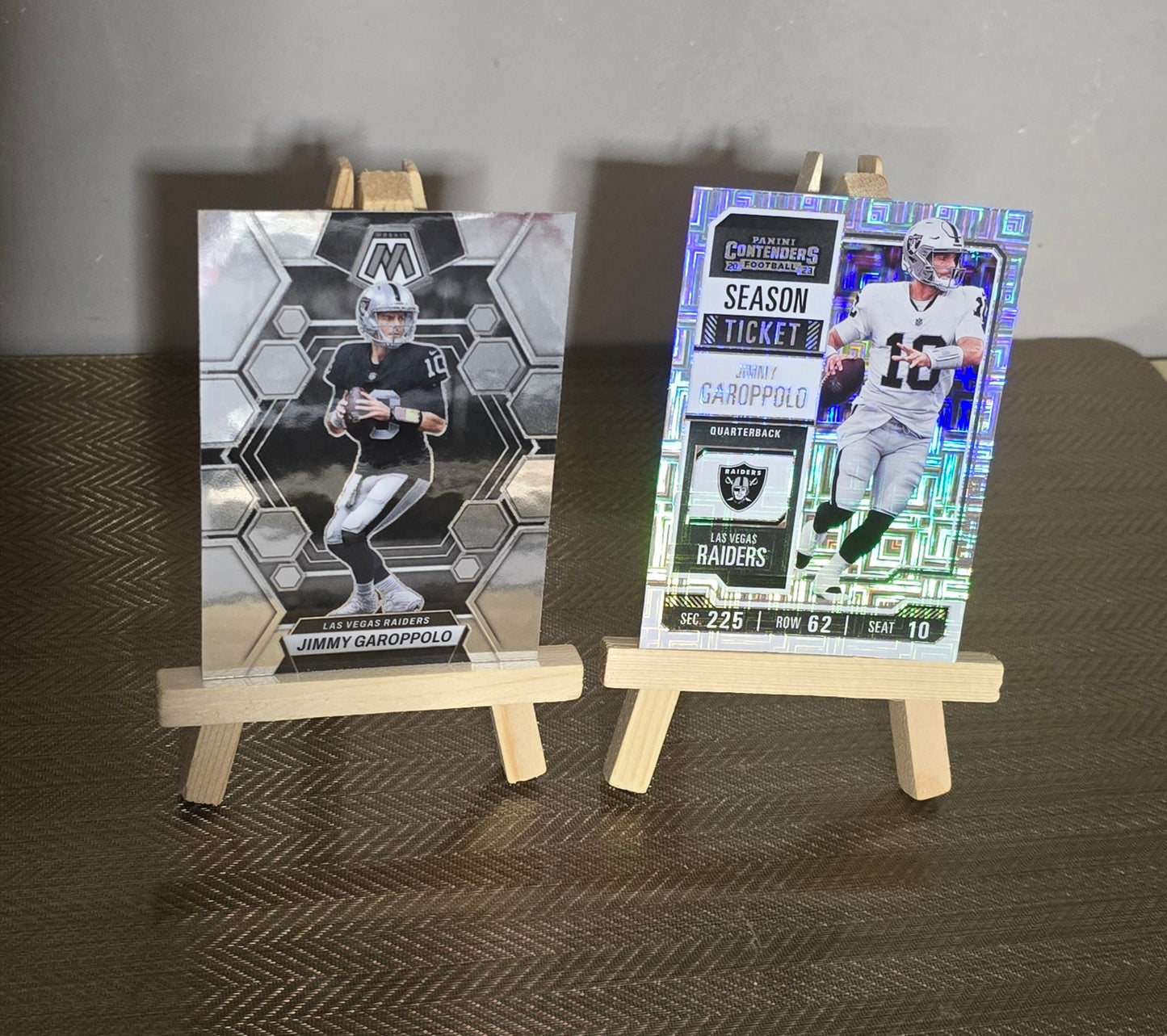 Lot 2 Cartes Football US NFL Jimmy GAROPPOLO